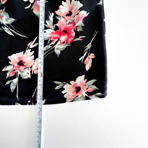 Catherine Malandrino Floral Drawstring Tie Dress Sleeveless Button Up Women's XL - Picture 6 of 7